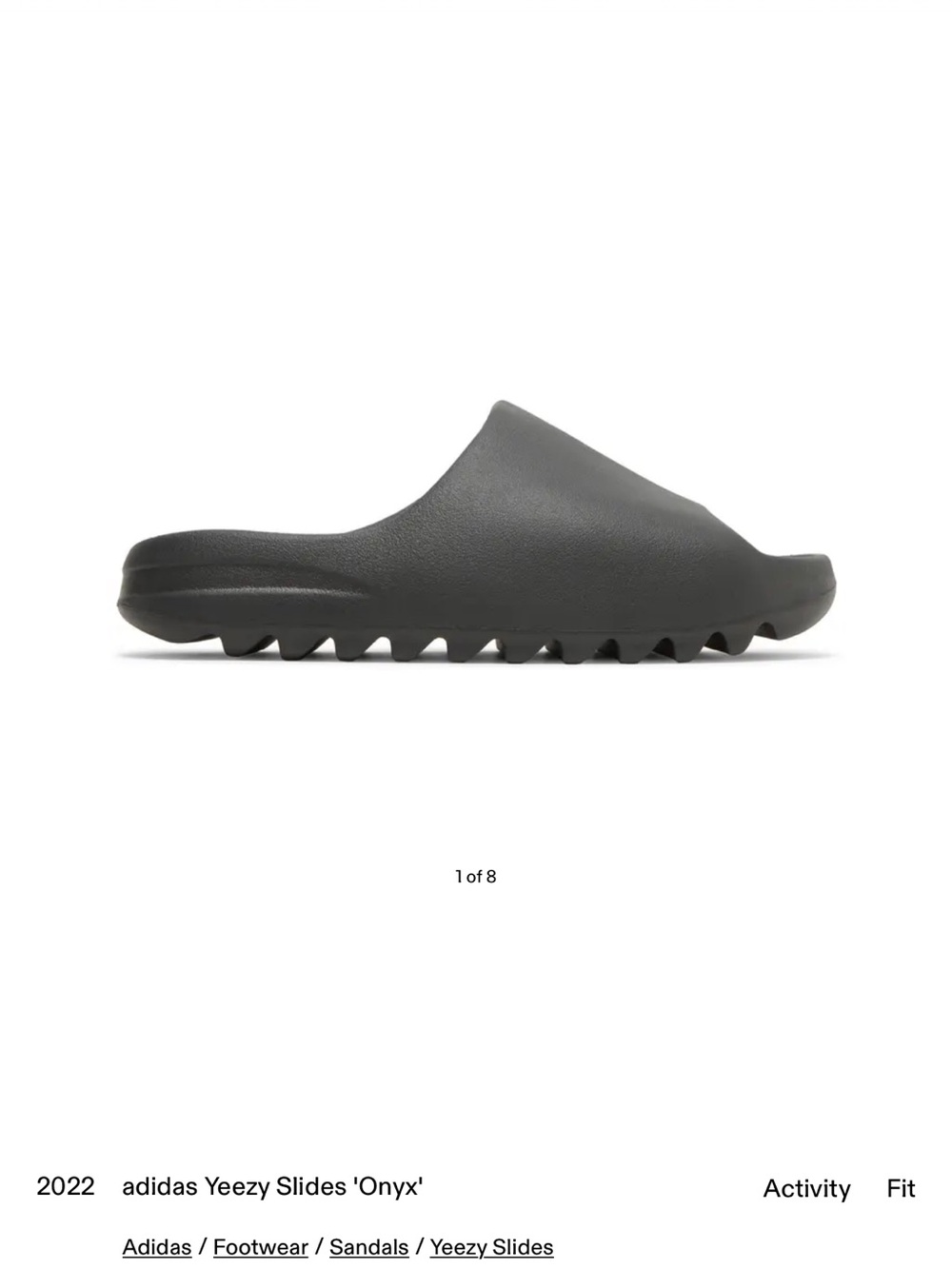 adidas Yeezy Slide Black onyx